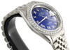 Mens Rolex 36mm DateJust Diamond Jubilee Watch Roman Numeral Blue Dial 1.90 CT.