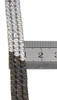 Tricolor Diamond Bracelet Mens .925 Sterling Silver Round Pave Design 0.48 Tcw