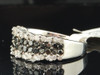 LADIES WHITE GOLD BLACK DIAMOND ENGAGEMENT RING WEDDING ANNIVERSARY BAND 1.21 CT