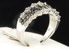 LADIES WHITE GOLD BLACK DIAMOND ENGAGEMENT RING WEDDING ANNIVERSARY BAND 1.21 CT
