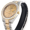 Mens 126333 Rolex DateJust 41mm Two Tone Diamond Watch Champagne Stick Dial 5 CT