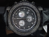 Herren-Armbanduhr JOE RODEO aus schwarzem Gun-Metal mit 2,50 Karat Diamanten