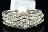Diamond Solitaire Engagement Ring White Gold Round Wedding Bridal Set 1.01 Tcw.