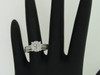 Princess Cut Diamond 3 Piece Bridal Set 14k White Gold Engagement Wedding Ring