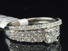 Solitaire Round Diamond Bridal Set White Gold Engagement Wedding Ring 1.40 Ct.