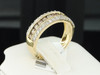 10K LADIES YELLOW GOLD Champagne BROWN DIAMOND ENGAGEMENT RING WEDDING BAND SET