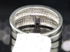 Round Diamond Square Engagement Ring White Gold Wedding Bridal Set 0.20 Ct.