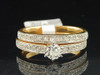Solitaire Diamond Engagement Ring 14K Gold Round Cut Wedding Bridal Set 0.51 Ct.
