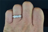 14K White Gold Ladies Diamond Engagement Trio Set Ring Mens Wedding Band .30 Ct.
