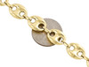 Real 10K Yellow Gold 3D Hollow Puff Gucci Link Chain 12mm Necklace 22-30 Inches