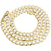 Real 10K Yellow Gold Solid Diamond Cut Cuban Link Chain 8.50mm Necklace 20 - 30"