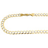 Real 10K Yellow Gold Solid Diamond Cut Cuban Link Chain 8.50mm Necklace 20 - 30"