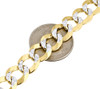 Real 10K Yellow Gold Solid Diamond Cut Cuban Link Chain 11.50mm Necklace 20"-30"