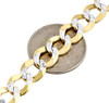Real 10K Yellow Gold Solid Diamond Cut Cuban Link Chain 9.50mm Necklace 20-30"