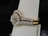 Solitaire Engagement Ring Diamond Bridal 14K Yellow Gold Wedding Set 1.45 Ct.