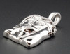 Mini Diamond Jesus Face Pendant 925 Sterling Silver Round Cut Pave Charm .15 Ct.