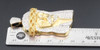 Diamond Jesus Piece Face Pendant 10k Yellow Gold Charm 3.85 Ct. Satin Finished