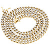 10K Yellow Gold Hollow Miami Cuban Link Chain 8.75mm Box Clasp Necklace 20"-24"