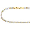 10K Yellow Gold 4.8mm Diamond Cut 3D Round Rice Bead Italian Necklace Chain 30"