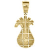 10K Yellow Gold Real Yellow Diamond Money Bag Pendant Dollar Sign Charm 0.80 CT.