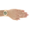 Rolex President Day-Date 18038 Diamond Watch 18K Gold 36mm Green Roman 10.73 CT.