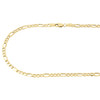 Real 10K Yellow Gold Solid Figaro Chain 2.50mm Necklace Lobster Clasp 16-26 Inch