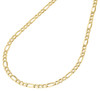 Real 10K Yellow Gold Solid Figaro Chain 3.50mm Necklace Lobster Clasp 16-30 Inch