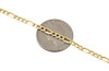 Real 10K Yellow Gold Solid Figaro Chain 3.50mm Necklace Lobster Clasp 16-30 Inch