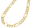 Real 10K Yellow Gold Solid Figaro Chain 8.25mm Necklace Lobster Clasp 18-30 Inch