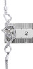 Womens Diamond Infiniy and Heart Bolo Bracelet in Sterling Silver 11" | 1/10 CT.