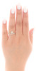 10K Yellow Gold 1 Row Diamond Queen's Crown Right Hand Cocktail Ring 1/10 Ct.