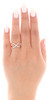 10K Yellow Gold Ladies Diamond Criss Cross Right Hand Cocktail Ring 1/6 Ct.