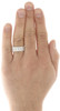 14K White Gold Channel Set Round Diamond Wedding Band 8mm Engagement Ring 1 CT.