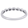 14K White Gold Diamond Braided Milgrain Edge Stackable Right Hand Ring 1/20 Ct.