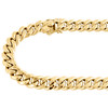 Mens 10K Yellow Gold Hollow Miami Cuban Link Chain 10.5mm Box Clasp 20-30 Inches