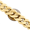 Mens 10K Yellow Gold 3D Hollow Miami Cuban Link Chain 15mm Box Clasp 20-30 Inch