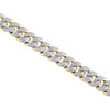 Echtes 14-Karat-Gelbgold-Diamant-3D-Puff-Miami-Cuban-Link-Armband, 8,25 mm, 7" | 3 ct.