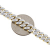 Real 14K Yellow Gold Diamond 3D Puff Miami Cuban Link 8.25mm Bracelet 7" | 3 CT.