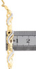 10K Yellow Gold Real Diamond Triple Infinity Fancy Bolo Bracelet 9.5" | 1/6 CT.