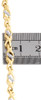 10K Yellow Gold Real Diamond Interlocking Tapered Infinity Bracelet 7" | 1/6 CT.