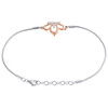 Sterling Silver & Diamond Crown Royalty Statement Charm Bracelet 8.5" | 1/20 CT.