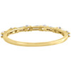 10K Yellow Gold Baguette Diamond Slender Design Stackable Right Hand Ring 3/8 Ct