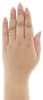10K Yellow Gold Round Diamond Twist & Braided Ladies Right Hand Ring 0.25 Ct.