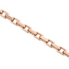 14K Rose Gold Solid Handmade Rectangle Square Link Chain 5.75mm Necklace 24 Inch