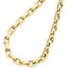 14K Yellow Gold Solid Handmade Rectangle Square Link Chain 5.75mm Necklace 24"