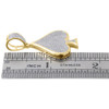 10K Yellow Genuine Gold Diamond Spade Poker Ace Pendant Mens Pave Charm 0.46 Ct.