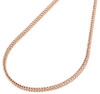 Real 10K Rose Gold 3D Hollow Franco Box Link Chain 2.25mm Necklace 22-30 Inches