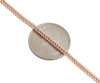 Real 10K Rose Gold 3D Hollow Franco Box Link Chain 2.25mm Necklace 22-30 Inches