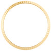 Lunette Rolex cannelée en or jaune 18 carats d'origine pour datejust / jour-date de 36 mm