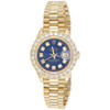 Rolex 18K Gold 26mm President DateJust 69178 VS Diamond Watch Blue Dial 2.08 CT.